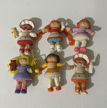 Vintage 1984 Cabbage Patch Kids Mini Dolls OOA Lot of 6 Rare 3” PVC - £17.09 GBP
