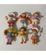 Vintage 1984 Cabbage Patch Kids Mini Dolls OOA Lot of 6 Rare 3” PVC - £16.87 GBP