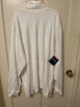 Puritan Men’s White Long Sleeve Mock Neck 100% Cotton Size 2XL NWT - £7.71 GBP