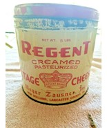 Vintage Meyer Zausner Regent Cottage Cheese Tin Can New Holland Lancaste... - £31.45 GBP