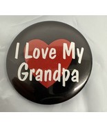 &quot;I Love My Grandpa&quot; Button Pin Back  2.25&quot;wide - €3,62 EUR