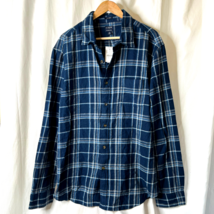 Nwt New Jcrew Mens Flannel Classic Plaid Button Shirt Sz XL - $15.99