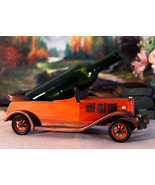 Hand Made Wood Retro Antique Style Orange Convertible Car Wine Holder Fi... - $1,061.83 MXN