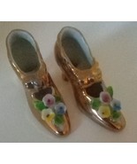 mini gold ceramic shoes - £31.47 GBP