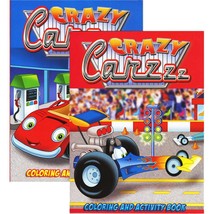 JUMBO CRAZY CARZZZ Coloring &amp; Activity Books | 2-Titles - £7.10 GBP+