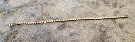 VINTAGE 80&#39;S FAUX CLEAR RHINESTONE BRACELET - $5.99