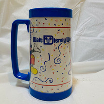1986 Walt Disney World Florida 15th Anniversary Plastic Insulated Thermal Mug - £10.08 GBP