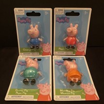 New Hasbro Peppa Pig &amp; Friends Toys 2&quot; Figures Set of 4 - £11.15 GBP