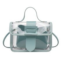 2022 Spring Summer Fashion Women&#39;s Transparent Square Sling Bag Cool PVC Shoulde - £11.10 GBP