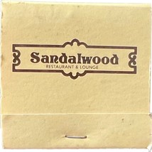 Sandalwood Restaurant &amp; Lounge, New Jersey, Match Book Matches Matchbook - $11.99