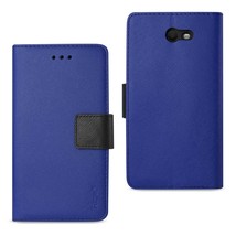 [Pack Of 2] Reiko Samsung Galaxy J7 V (2017) 3-IN-1 Wallet Case In Navy - £20.19 GBP