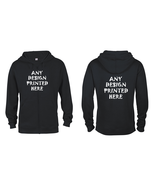 Custom Unisex 2-Sided  Zippered Hoodie - $1,123.33 MXN+