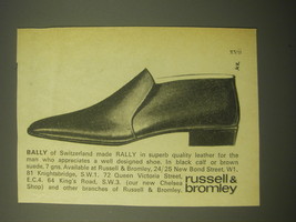 1966 Russell &amp; Bromley Bally of Switzerland Rally Shoes Advertisement - £14.78 GBP