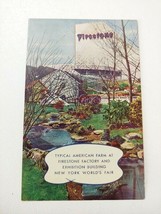 1939 Firestone Modern tire Factory New York Worlds Fair Postcard  RPPC - $9.85