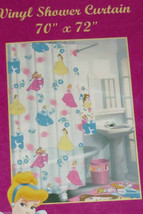 Disney Princess Cinderella Belle Aurora Shower Curtain Vinyl Bathroom Gi... - £27.52 GBP