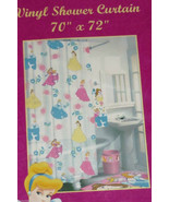 Disney Princess Cinderella Belle Aurora Shower Curtain Vinyl Bathroom Gi... - £27.69 GBP