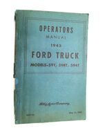 VTG 1945 Operators Manual Ford Truck Models 59T 598T 594T PB - $19.99
