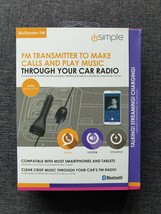 iSimple Blustream Bluetooth FM Transmitter Modulator Calls &amp; Play Music ... - £11.17 GBP
