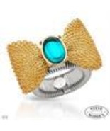 STEVE MADDEN  Brand New Ring With Genuine Crystal in Gold Plated Base Metal - €42,56 EUR