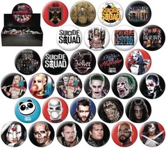 DC Comics Suicide Squad Movie Button Assortment of 30 Ata-Boy YOU CHOOSE... - $1.00