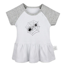 Halloween Party Spider web Newborn Baby Dress Toddler Infant 100% Cotton Clothes - £10.37 GBP