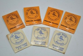 Lot of 7 VTG Matchbooks The Rusty Harpoon Kaanapali Maui Hawaii Whalers Village - £23.25 GBP