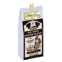 Mulvadi 10% Kona Coffee Blend Hazelnut Flavor 7 oz with Aloha Hawaii Bag... - $17.62