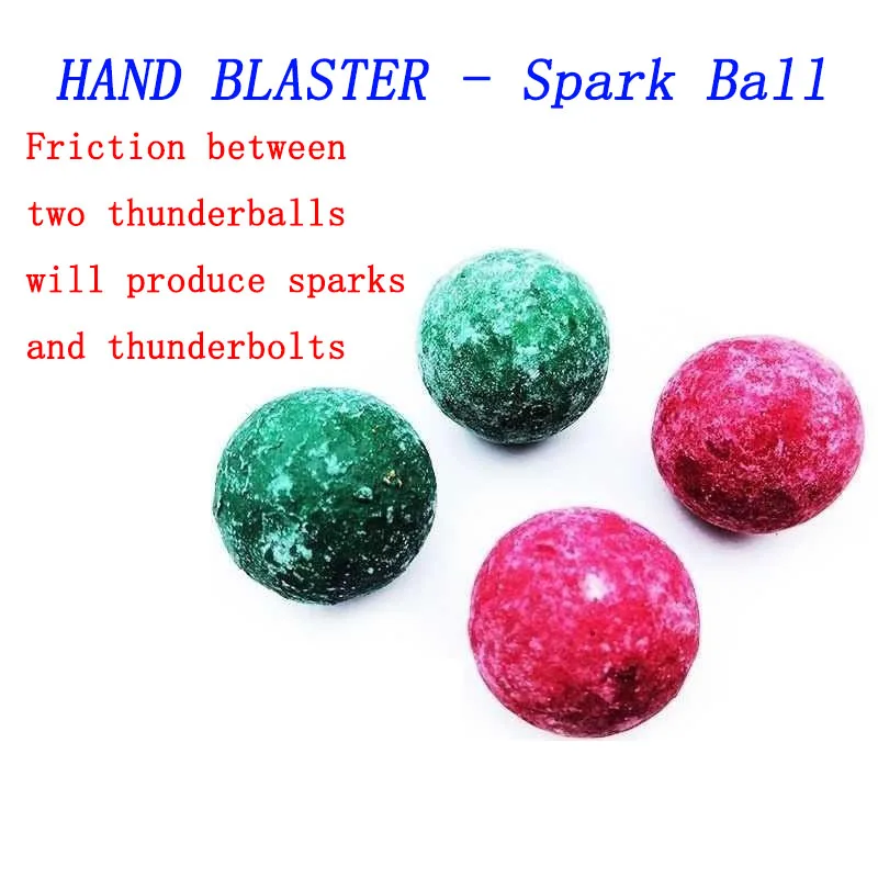 HAND BLASTER - Spark Ball Popping Blaster Ball 4 pc/set d Cannon Pop-on-Bump Thu - £174.76 GBP
