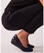 Anne Klein AK Wisher Pump Black Slip On Shoe Comfort Wedge Heels Women&#39;s... - $407.97 MXN