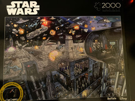 Disney STAR WARS Death Star 2000 Piece Jigsaw Puzzle Buffalo Games Hidde... - $59.00