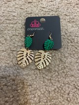 Paparazzi Jewelry Earrings - Brand New with Tags Palm Tree - £2.79 GBP
