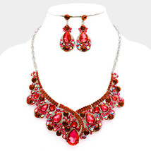 Necklace red crystal thumb200