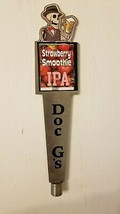 Doc G&#39;s Rare Skeleton Strawberry Smoothie 12&quot; Draft Beer Tap Handle Manc... - $40.80