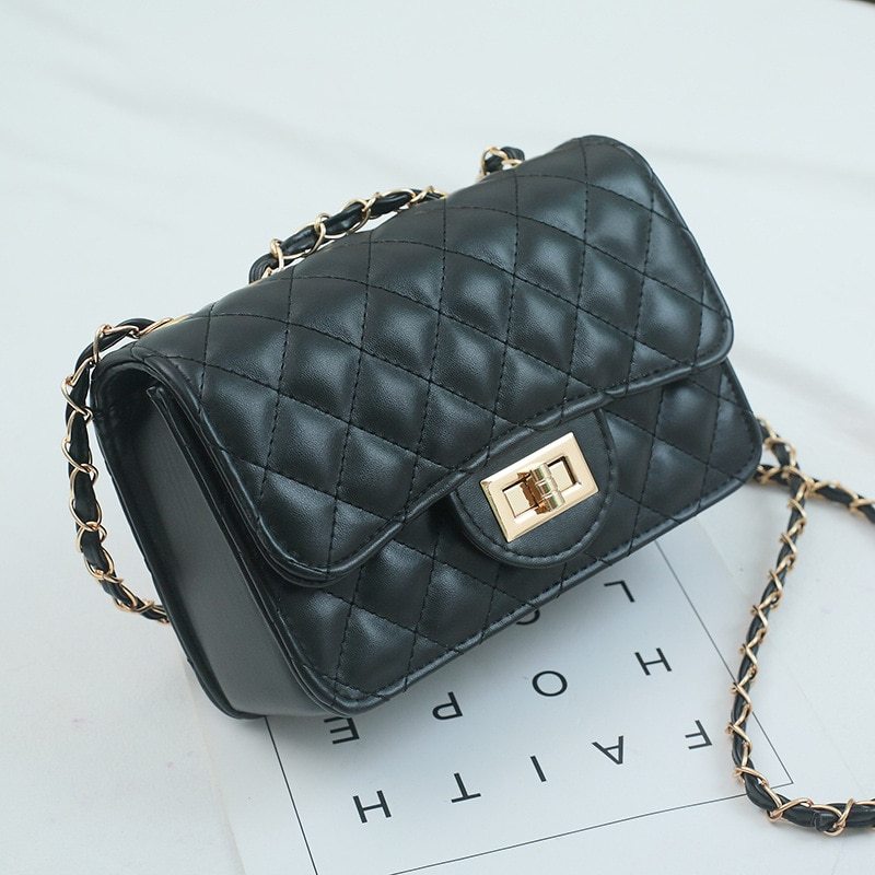 Primary image for Brand Designer PU Leather Quilted Crossbody Bags For Women Fashion Chain Shoulde