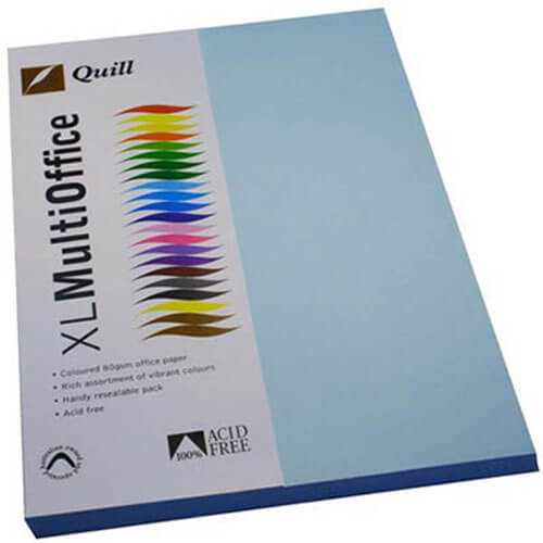 Quill Multioffice Paper 100pk 80gsm (A4) - Powder Blue - $35.62