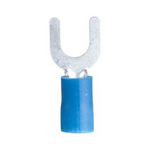 Gardner Bender 10-113 Terminal Spade, 16-14 AWG, Stud Sz 4-6, Blue (100 pk) - $21.39