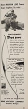 1958 Print Ad Glass Powered Bear Bows Fred Bear &amp; Huge Bear Grayling,Mic... - $20.44