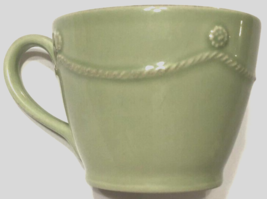 Juliska Berry &amp; Thread Vintage Pistachio Green Ceramic Tea Coffee Mug 4&quot; - £18.41 GBP