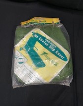 1960s Chaise Lounge Cover Fitted Terry Cloth Green USA New Sealed Mid Century  - £14.93 GBP