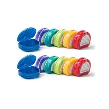 Marble Retainer Cases with Labels - Pack of 12 - £17.98 GBP