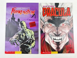 Frankenstein + Dracula Books Retold by Michael Burgan Graphic Novel 2008 Trade - £17.02 GBP