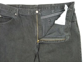 Vintage Wrangler Premium Quality Jeans Size 42&quot;W x 32&quot;L Men&#39;s Black Distressed - £11.35 GBP