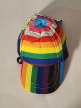 X-Small/Small Pet Dog Hat Rainbow Pride 11-13&quot; - £7.82 GBP