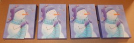 Christmas Gift Card Holders 4ea Trimmerry 5 1/2&quot; x 4&quot; ShopKo Snowman For You 92P - £11.64 GBP