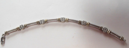 Stamped SLC  925 14K Tennis bracelet 7&quot; Long - £99.22 GBP