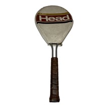 Rare Vintage AMF Head Edge Aluminum Tennis Racket and Cover Brown Leathe... - £14.26 GBP