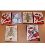 Christmas Gift Card Holders 6ea Trimmerry 5 1/2&quot; x 4&quot; ShopKo Mix Lot San... - $408.45 MXN