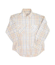 Vintage Gap Button Up Shirt Mens M Trim Fit Lightweight Plaid Long Sleeve - $20.51