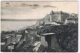 Quebec Postcard Quebec City Chateau Frontenac 1910 - £3.04 GBP