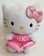 Sanrio Hello Kitty Pink Cheerleader Large Plush Ty Beanie Baby 2014 Toy Cat 12&quot; - £21.35 GBP